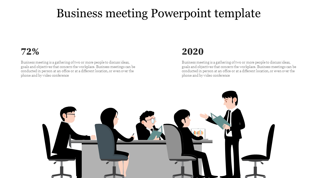 Business meeting Powerpoint template